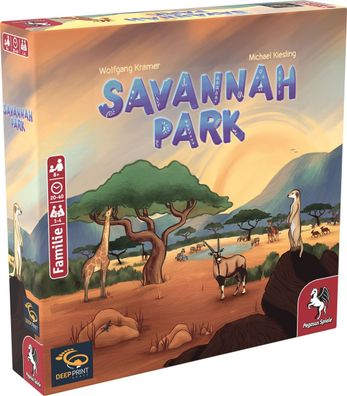 Savannah Park Deep Print Games - Brettspiel Tiere Afrika Puzzle Game