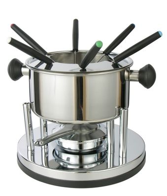 HI 10 tlg. Fondue-Set mit Edelstahl-Fonduetopf 24688