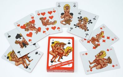 Comic I Kartenspiel Kamasutra Sex Erotik Spielkarten Junggesellenabschied JGA Skat
