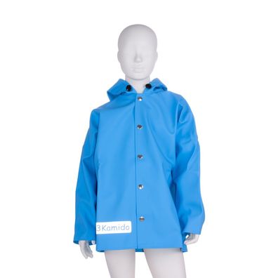 3Kamido® Kinder Regenjacke, Kinderjacke Regenbekleidung Jacke-Blau