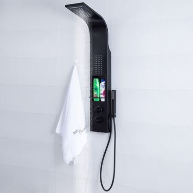 Schwänlein Duschpaneel Duschsystem mit Nische/ Kisten für Shampoo und Duschgel