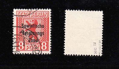 1948 SBZ - Allg. Ausgaben, Berlin u. Brandenb. MiNr. 202 PF III, Rundstempel gepr.