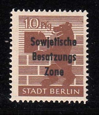 1948 SBZ - Allg. Ausgaben, Berlin u. Brandenb. MiNr. 203 PF III, postfrisch