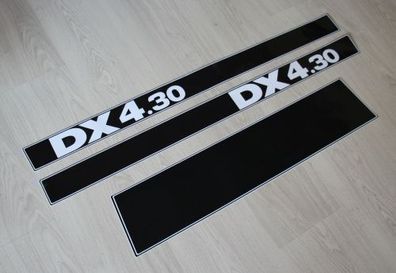 Deutz DX 4.30 Aufkleber Motorhaube DX Baureihe