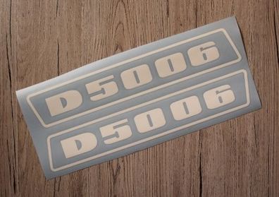 Deutz D5006 Aufkleber weiss (bis 1974)