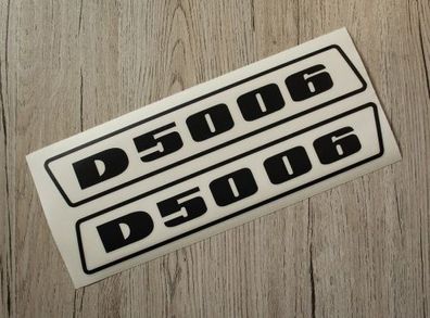 Deutz D5006 Aufkleber schwarz (bis 1974)