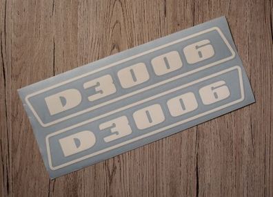 Deutz D3006 Aufkleber weiss (bis 1974)