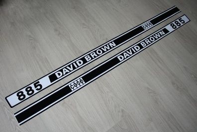 David Brown Aufkleber 885 Traktor Motorhaube Sticker Label