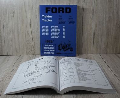 Ford Ersatzteilliste Teil 1 für Räder, Bremse, Achse, Lenkung Ford Traktor 2600