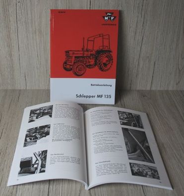 Massey Ferguson Bedienungsanleitung Traktor MF135 45PS ab 1970 bis 1972