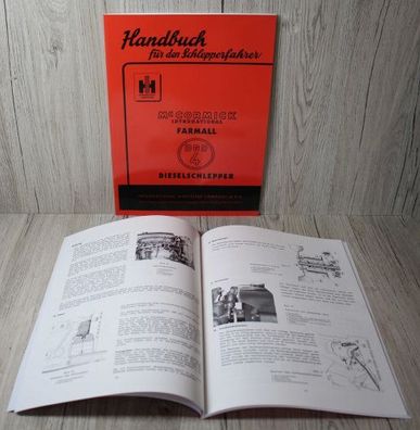 Mc Cormick Bedienungsanleitung Handbuch für den Schlepperfahrer Farmall DGD-4
