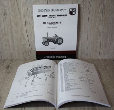 David Brown Ersatzteil Katalog Ersatzteilliste Traktor 880 A 880 B Selectamatic