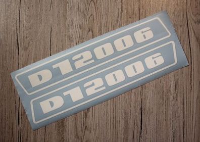 Deutz D12006 Aufkleber weiss (bis 1974)