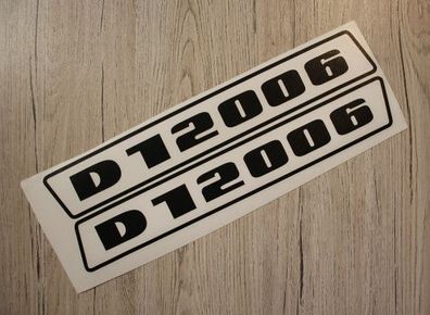 Deutz D12006 Aufkleber schwarz (bis 1974)