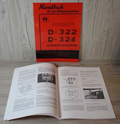 Mc Cormick Bedienungsanleitung Handbuch für den Schlepperfahrer D-322 D-326