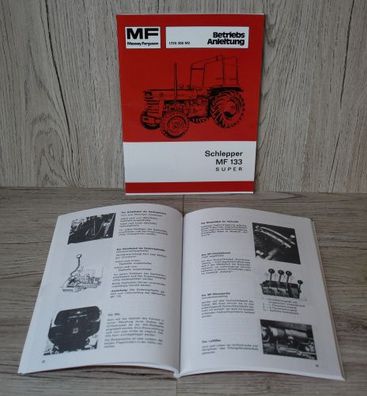 Massey Ferguson Bedienungsanleitung Traktor MF133 Super ab BJ 74