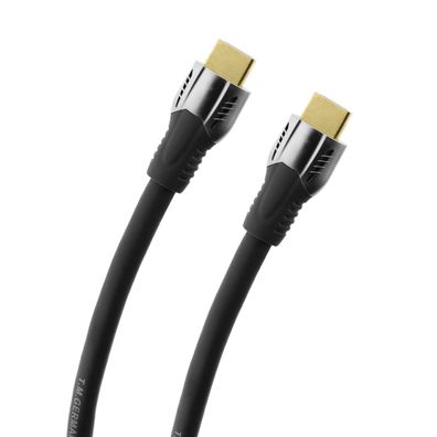 24kt vergoldetes High-Speed HDMI-Kabel mit Ethernet 4K 3D-TV 18 Gb/ s 60Hz 2,2 m