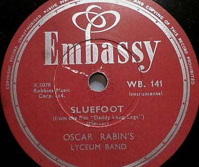 OSCAR RABIN´S LYCEUM BAND "Sluefoot - from the film "Daddy Long Legs" Embassy