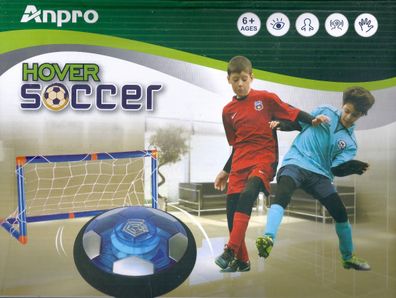 Anpro Air Power Fußball Set mit LED Beleuchtung für Indoor + Outdoor Hoover Soccer