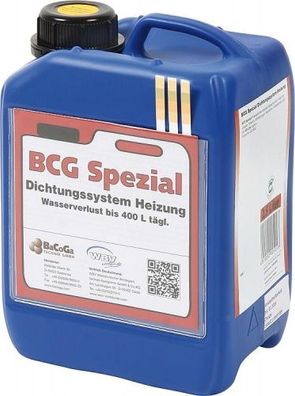 BCG Spezial Flüssigdichter für Wasserverlust täglich bis zu 400 Liter Heizung