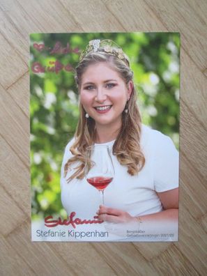 Bergsträßer Gebietsweinkönigin 2021/2022 Stefanie Kippenhan - handsign. Autogramm!!