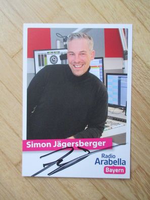 Radio Arabella Moderator Simon Jägersberger - handsigniertes Autogramm!!!