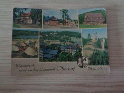 6051 Postkarte, Ansichtskarte -Wanderziele rund um den Luftkurort Oberhof