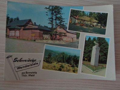 6057 Postkarte, Ansichtskarte -Schmücke am Rennsteig -Wanderziele