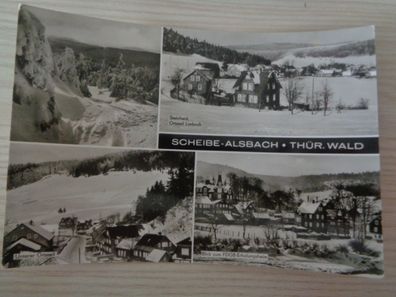 6074 Postkarte, Ansichtskarte -Scheibe Alsbach Thüringer Wald