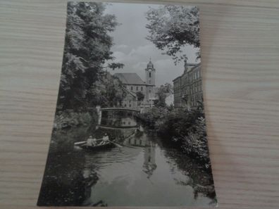 6080 Postkarte, Ansichtskarte -Hildburghausen-Am Friedenspark