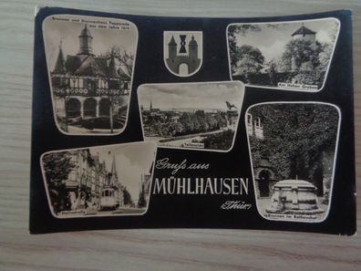 6081 Postkarte, Ansichtskarte -Gruß aus Mühlhausen