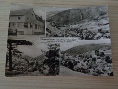 6091 Postkarte, Ansichtskarte -Döschnitz -Gasthaus zum Weißen Sorbitz