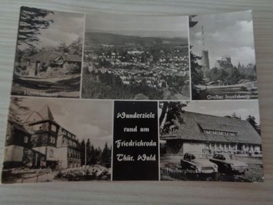 6098 Postkarte, Ansichtskarte -Wanderziele rund um Friedrichroda Thüringen