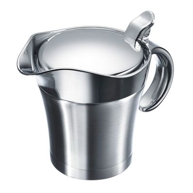 Thermo-Sauciere mit Klappdeckel Edelstahl 500 ml