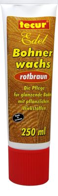 Tecur Edel-Bohnerwachs Rotbraun Tube, 250 ml