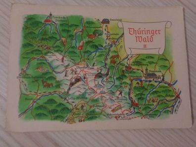 6154 Postkarte, Ansichtskarte - Thüringer Wald II