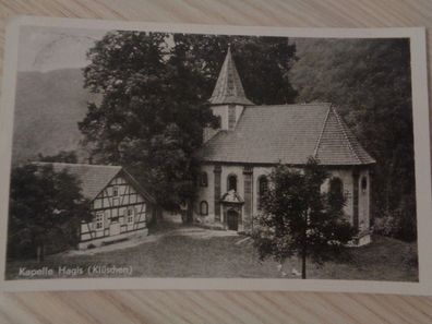 6161 Postkarte, Ansichtskarte - Kapelle Hagis Klüschen