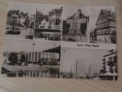 6180 Postkarte, Ansichtskarte - Suhl Thüringer Wald