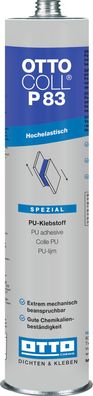 Ottocoll P83 Der PU-Kleb- und Dichtstoff 310 ml für Karosserie- und Fahrzeugbau
