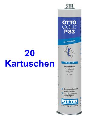 Ottocoll P83 PU-Kleb- und Dichtstoff 20 x 310 ml für Karosserie- und Fahrzeugbau