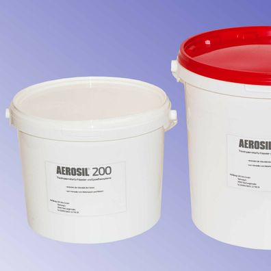 1 bis 10 Liter Aerosil® 200 pyrogenes Kieselsäurepulver, Füllstoff, Stellmittel