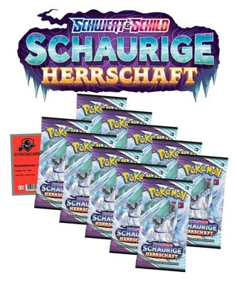 Pokemon Karten Schwert und Schild Schaurige Herrschaft Sammelkarten - 10 Booster ...