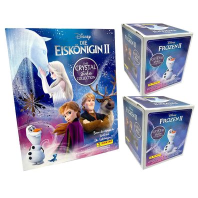 Disney Die Eiskönigin Sticker - Serie 2 Crystal - Sammelsticker - 1 Album + 2 Display