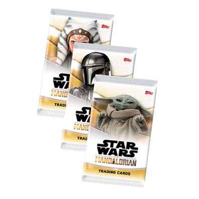 Star Wars The Mandalorian Trading Cards 2021 Karten - 3 Booster