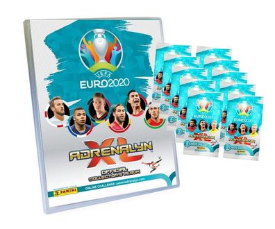 Panini - Adrenalyn XL UEFA Euro 2020 Trading Cards - 1 Album + 10 Booster