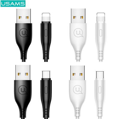 2A 5V Premium USB Lightning Ladekabel USAMS Original für Apple iPhone iPod iPad 1M