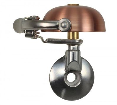 Crane Bell Co Suzu Mini Fahrradklingel Ahead Cap Mount kupfer gebürstet brushedcopper