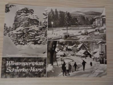 6194 Postkarte, Ansichtskarte -Wintersportplatz Schierke Harz