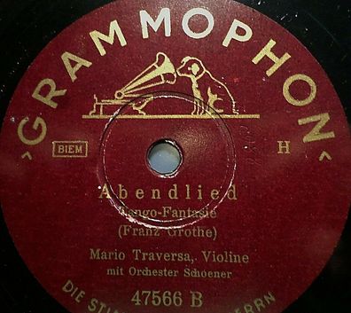 Mario Traversa "Gitarren-Serenade / Abendlied" Grammophon 1941 78rpm