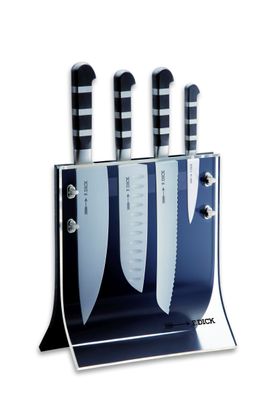 Dick Messerblock 4 Knives 5 tlg 1905 Küchenmesser, Santoku Messer, Brotmesser